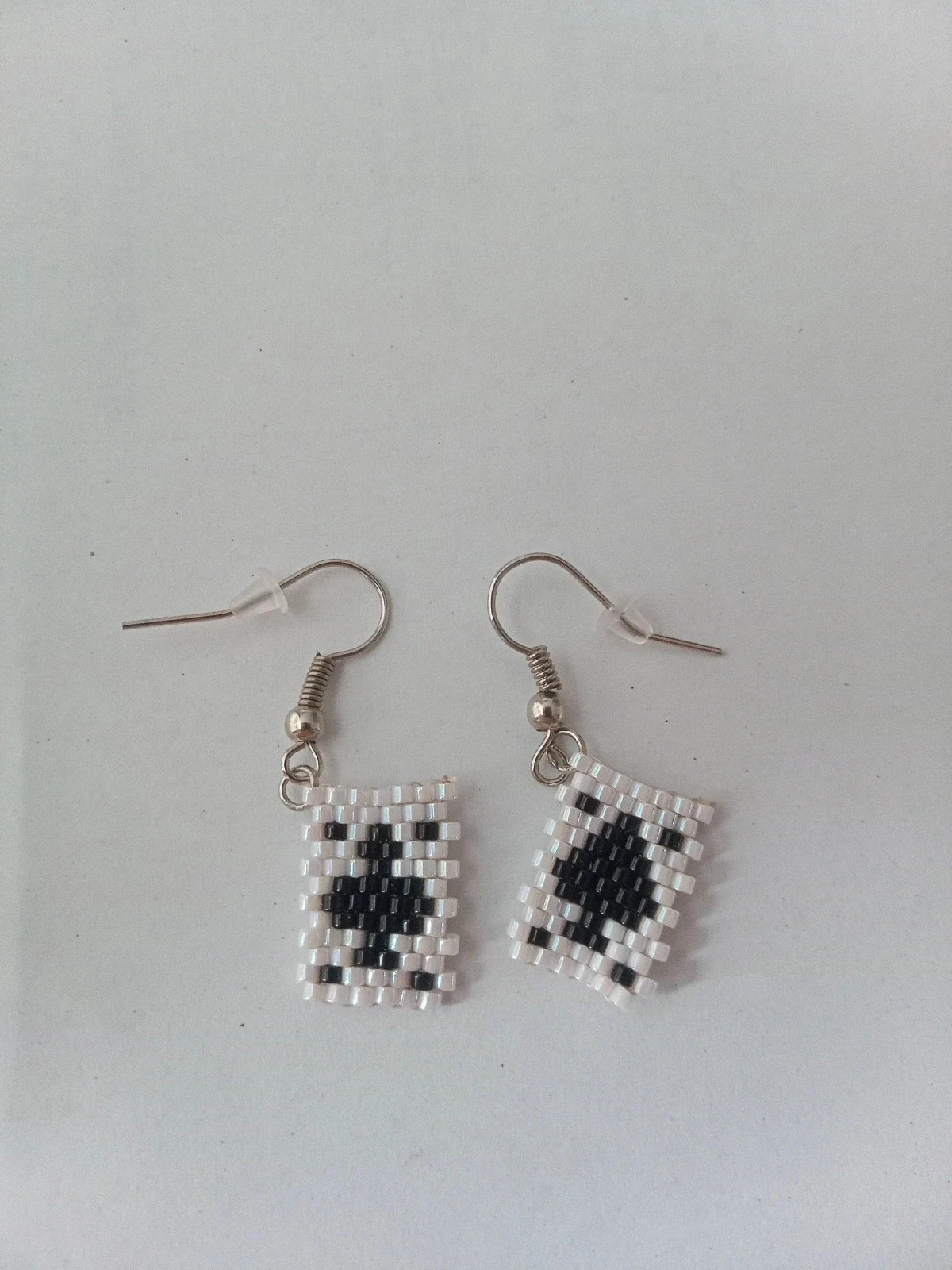 Aretes de As de Trébol y As de Pica en perlas Miyuki delica – photo 2